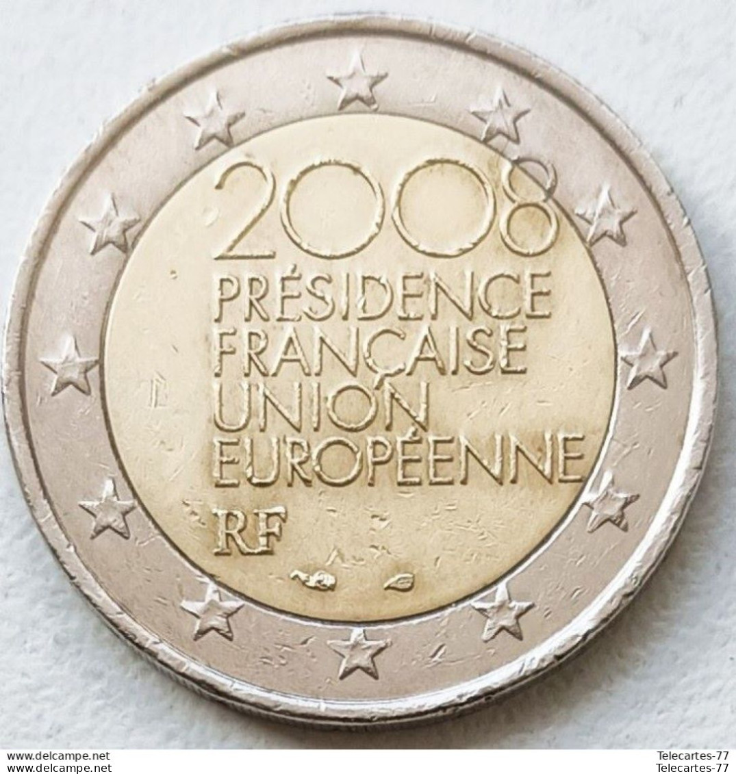 Pièce 2 Euros Commémorative France 2008 La Présidence Française Du Conseil De L'Union - France