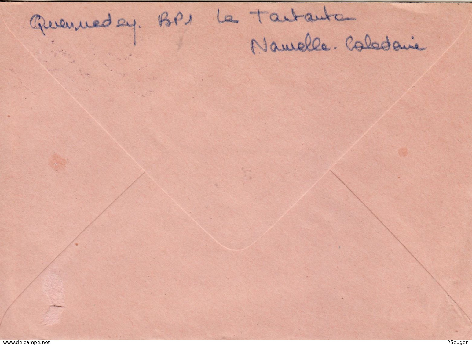 NEW CALEDONIA 1986 AIRMAIL LETTER SENT FROM TONTOUTA TO TOULON - Storia Postale