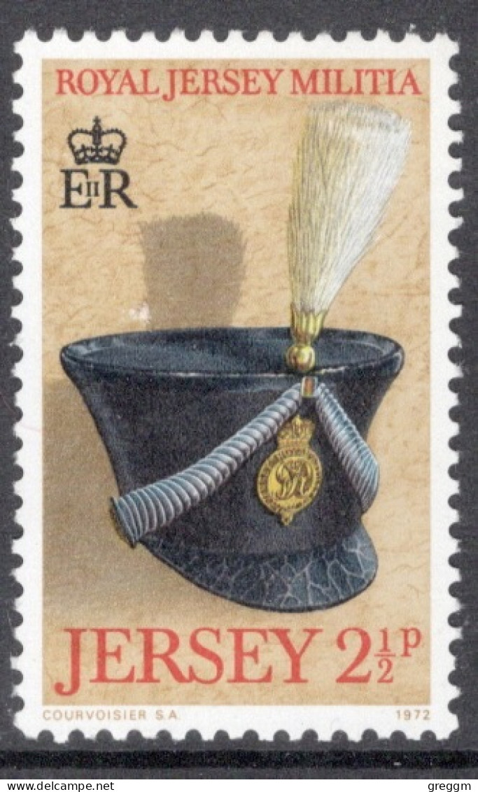 Jersey 1972 Single Stamp From Military Caps In Unmounted Mint - Jersey