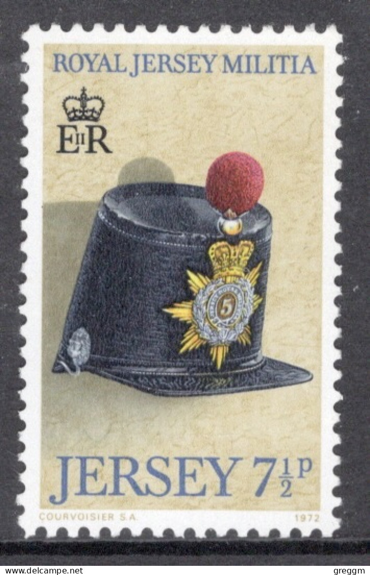 Jersey 1972 Single Stamp From Military Caps In Unmounted Mint - Jersey