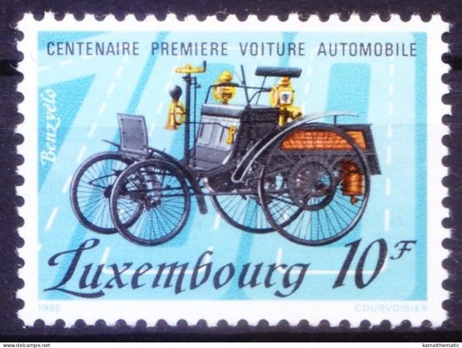 Luxembourg 1985 MNH, Centenary Of First Automobile Benz Velo, Cars - Coches