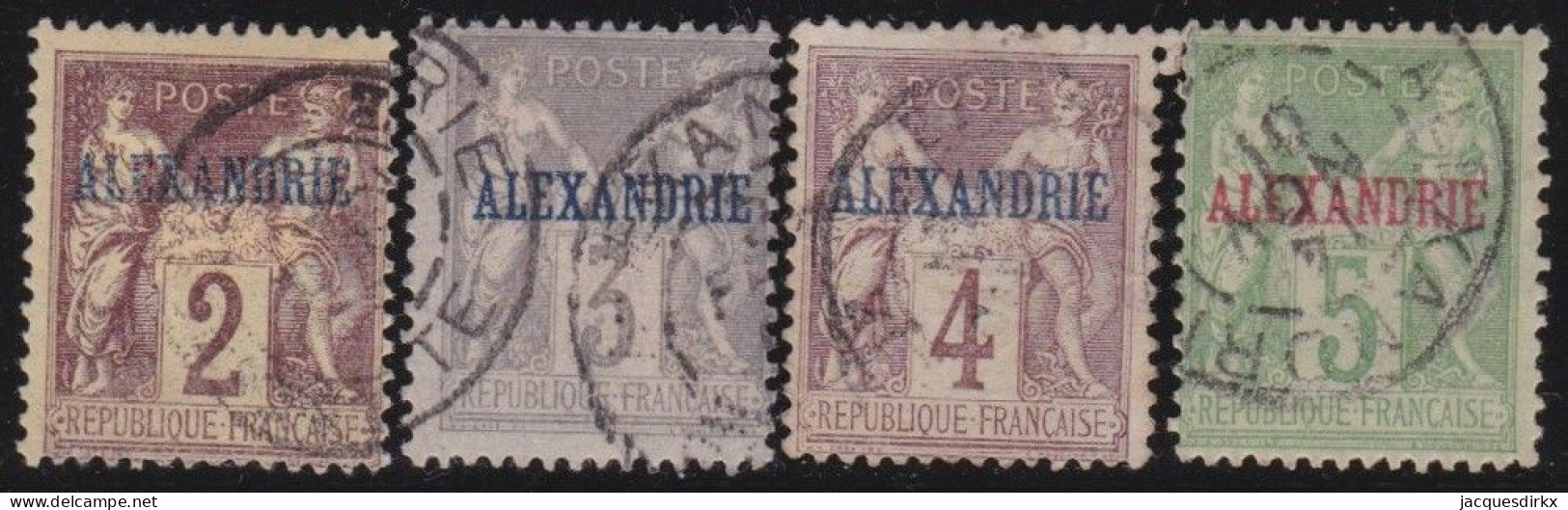 Alexandrie  .  Y&T   .     2/5        .   O      .    Oblitéré - Usados