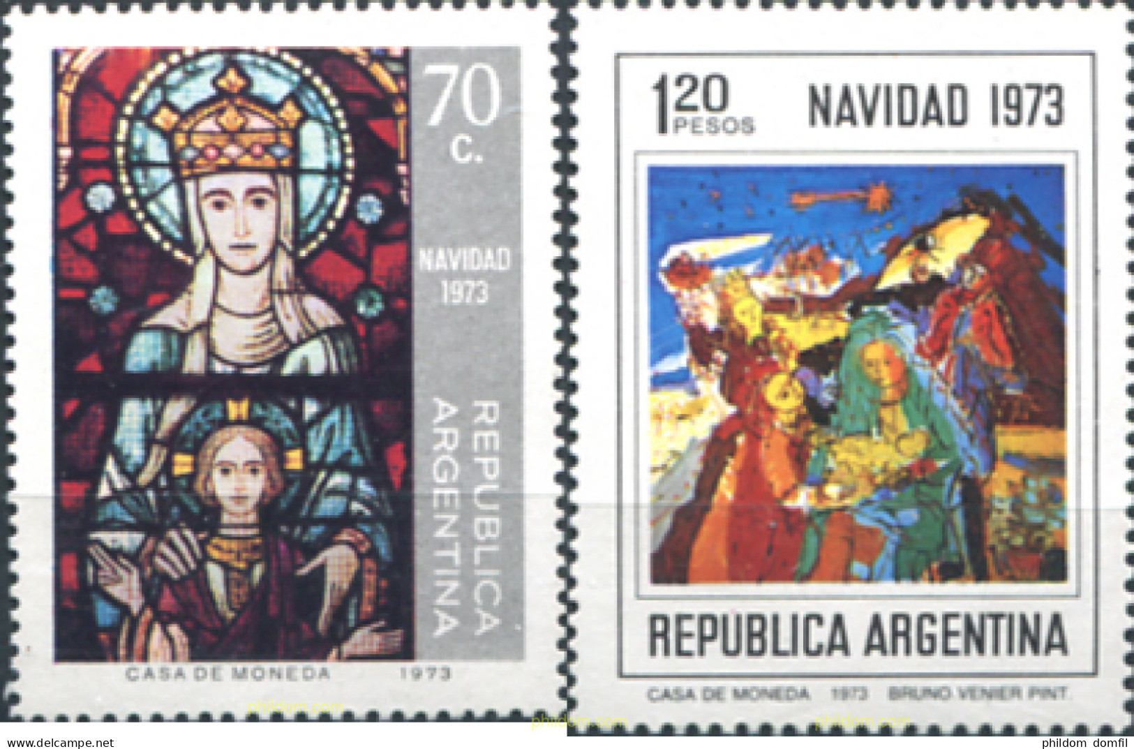 283334 MNH ARGENTINA 1973 NAVIDAD - Unused Stamps