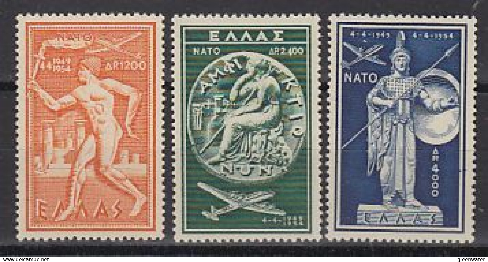 Greece 1954 Nato / Otan 3v ** Mnh (59291) - NAVO