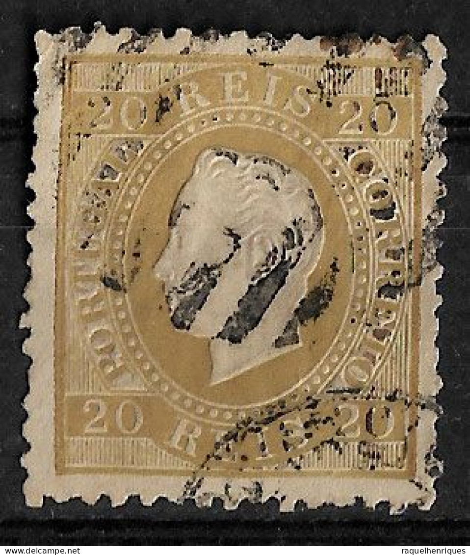 PORTUGAL 1870-76 D. LUIS I 20R P:12.5 USED (NP#94-P17-L7) - Used Stamps