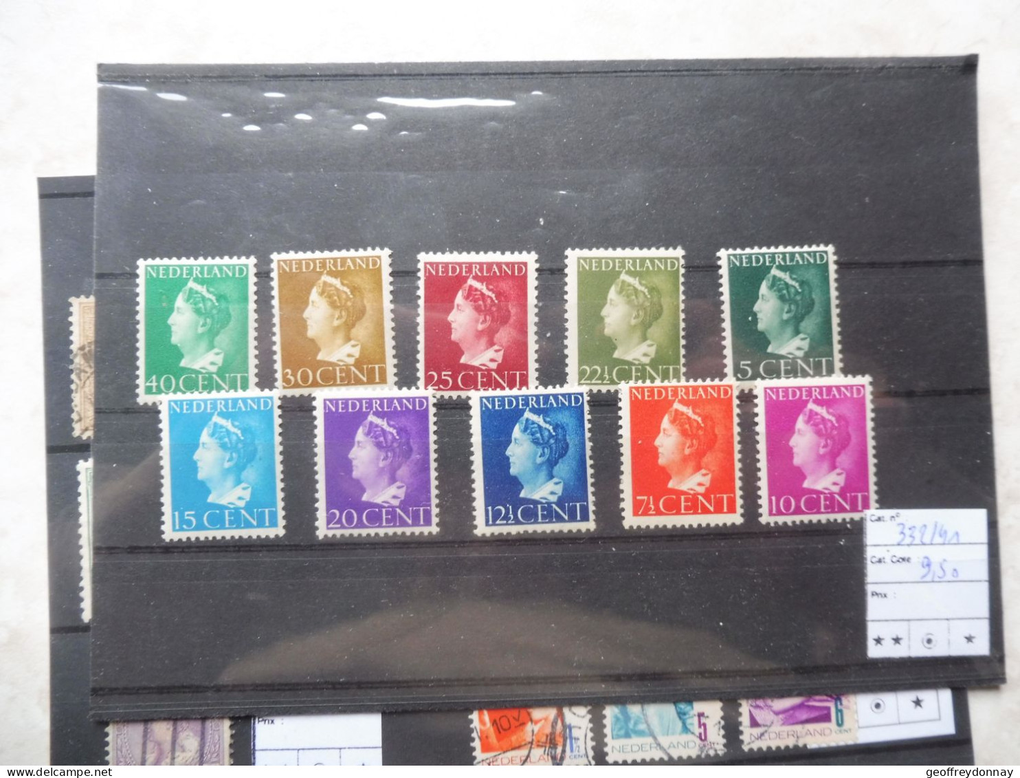 Pays Bas Nederland Holland Mnh Neuf ** 332/341 Perfect Parfait - Unused Stamps