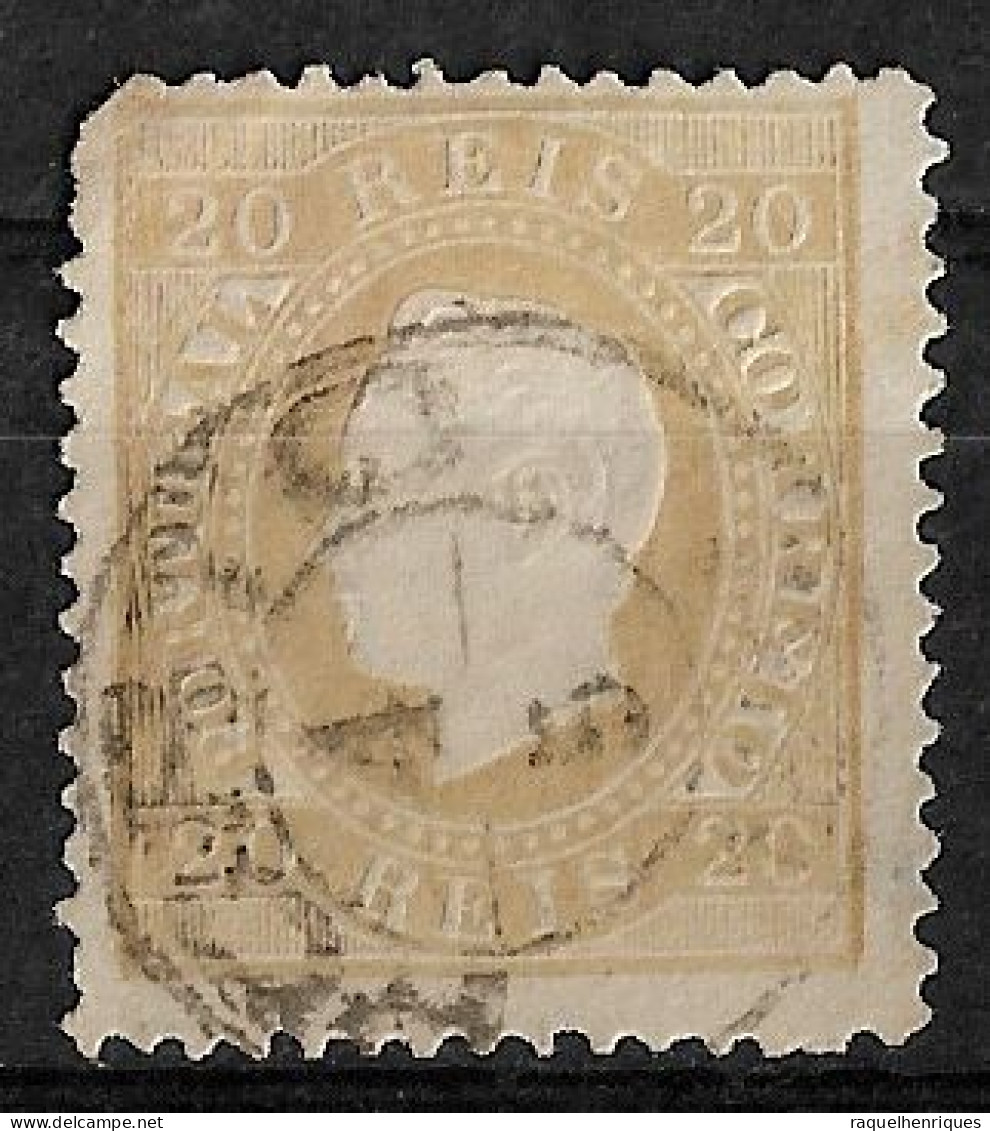 PORTUGAL 1870-76 D. LUIS I 20R P:12.5 USED (NP#94-P17-L7) - Gebruikt