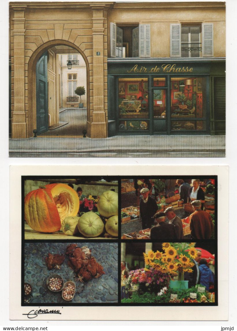 Boutiques Et Marchés -  Lot De 9 Cartes Postales En Tbe - Toutes Scannées - (R011) - Markets