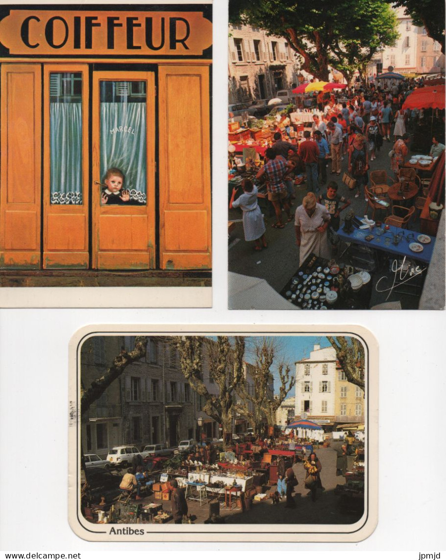 Boutiques Et Marchés -  Lot De 9 Cartes Postales En Tbe - Toutes Scannées - (R011) - Mercati