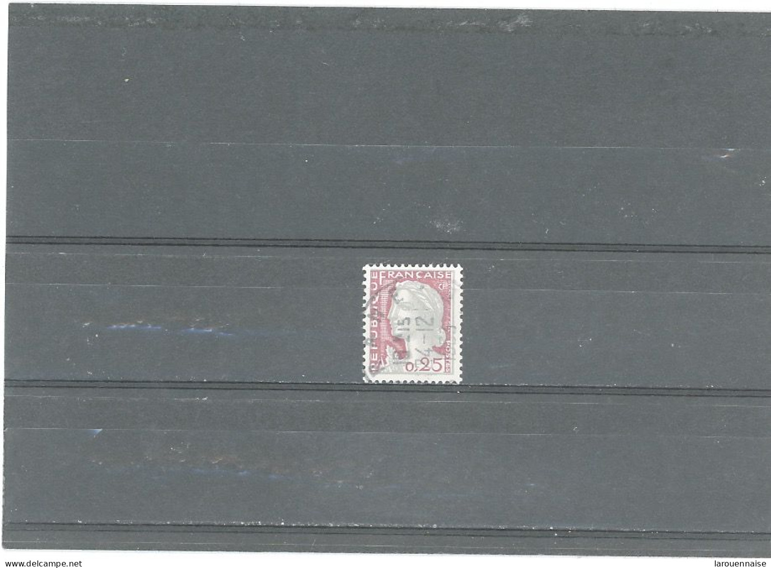 VARIÉTÉS -N°1263 Obl MARIANNE DE DECARIS -ANNEAU-LUNE SOUS LE "S" DE FRANÇAISE - Used Stamps