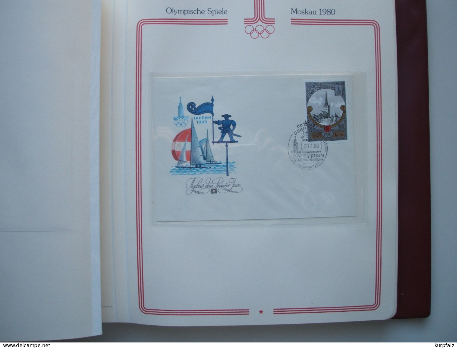 Olympische Spiele Moskau 1980 - über 40 Sowjet-Briefe mit SSt. im Borek-Album