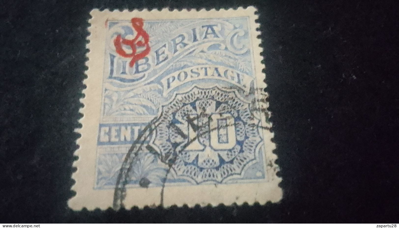 LİBERYA-1910-20-    10   C      DAMGALI   LOCAL MOTİFLER - Liberia