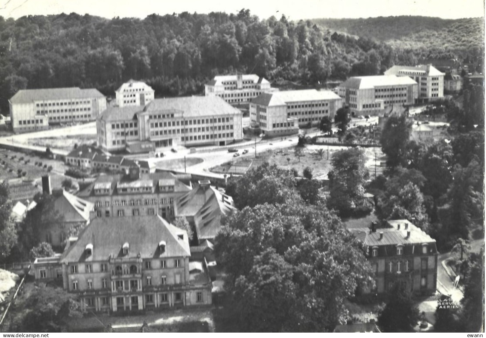 Carte Postale - En Avion Au-dessus De Forbach - L'Hôpital Ste-Barbe - Le Lycée - Forbach