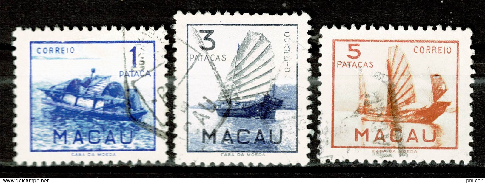 Macau, 1951, # 363/5, Used - Gebruikt