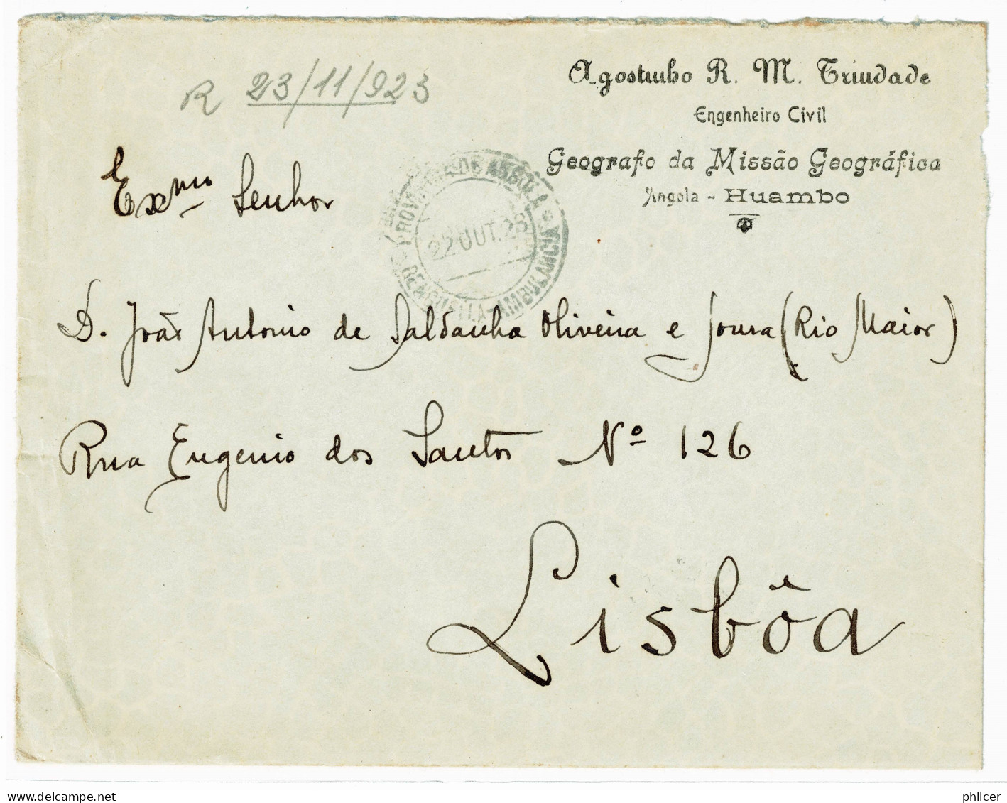 Angola, 1928, # 144/5, 207, Para Lisboa - Angola