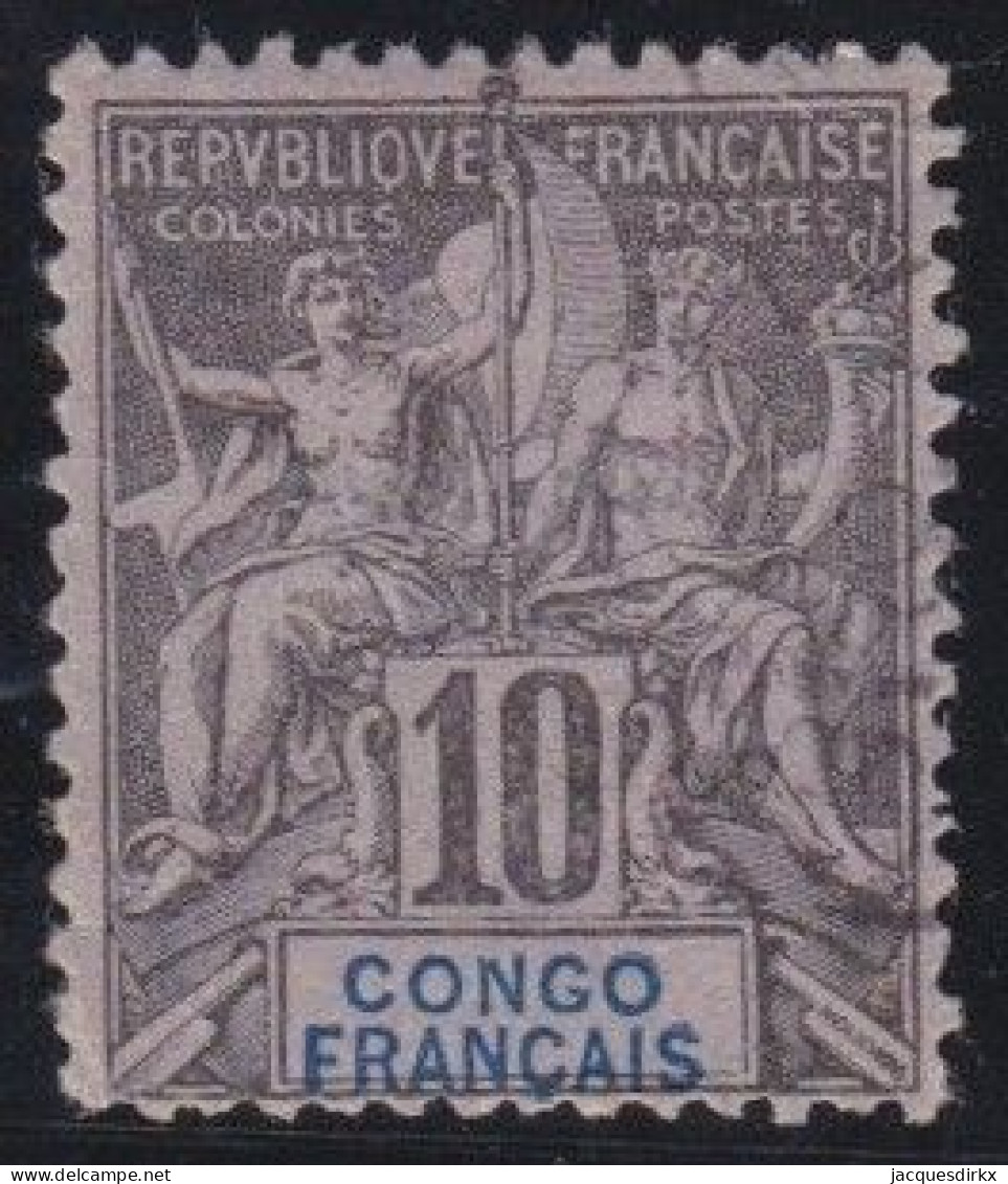 Congo Français  .  Y&T   .     16        .    O     .   Oblitéré - Usados