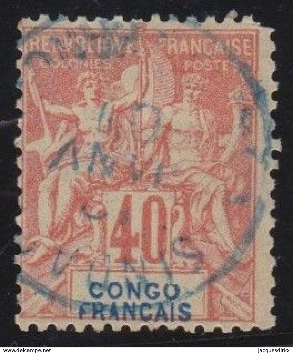 Congo Français  .  Y&T   .     21       .    O     .   Oblitéré - Usados