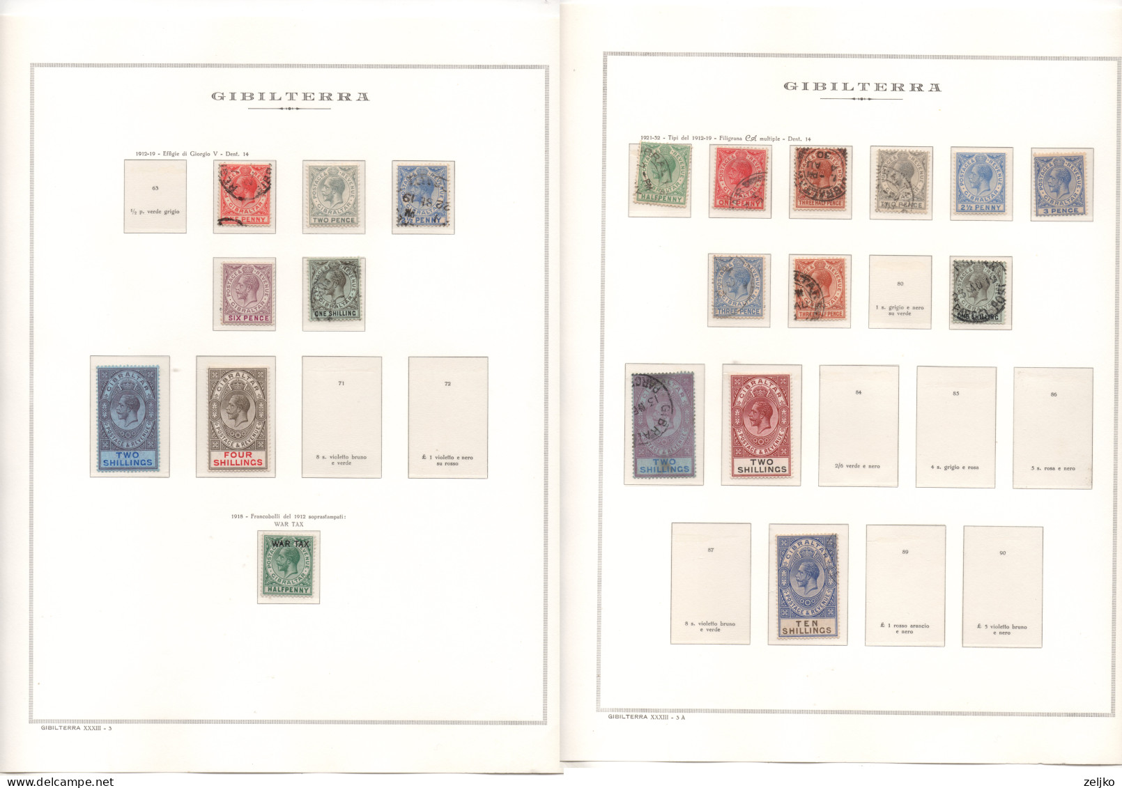 *** Gibraltar Collection 1886 - 1989, C.v. 4160 €, See Description - Gibraltar