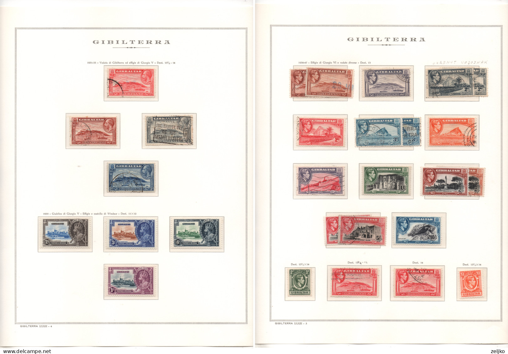 *** Gibraltar Collection 1886 - 1989, C.v. 4160 €, See Description - Gibraltar