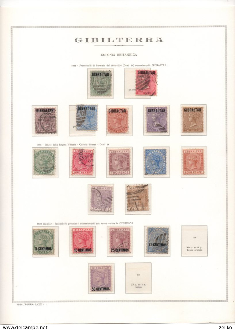 *** Gibraltar collection 1886 - 1989, c.v. 4160 €, see description