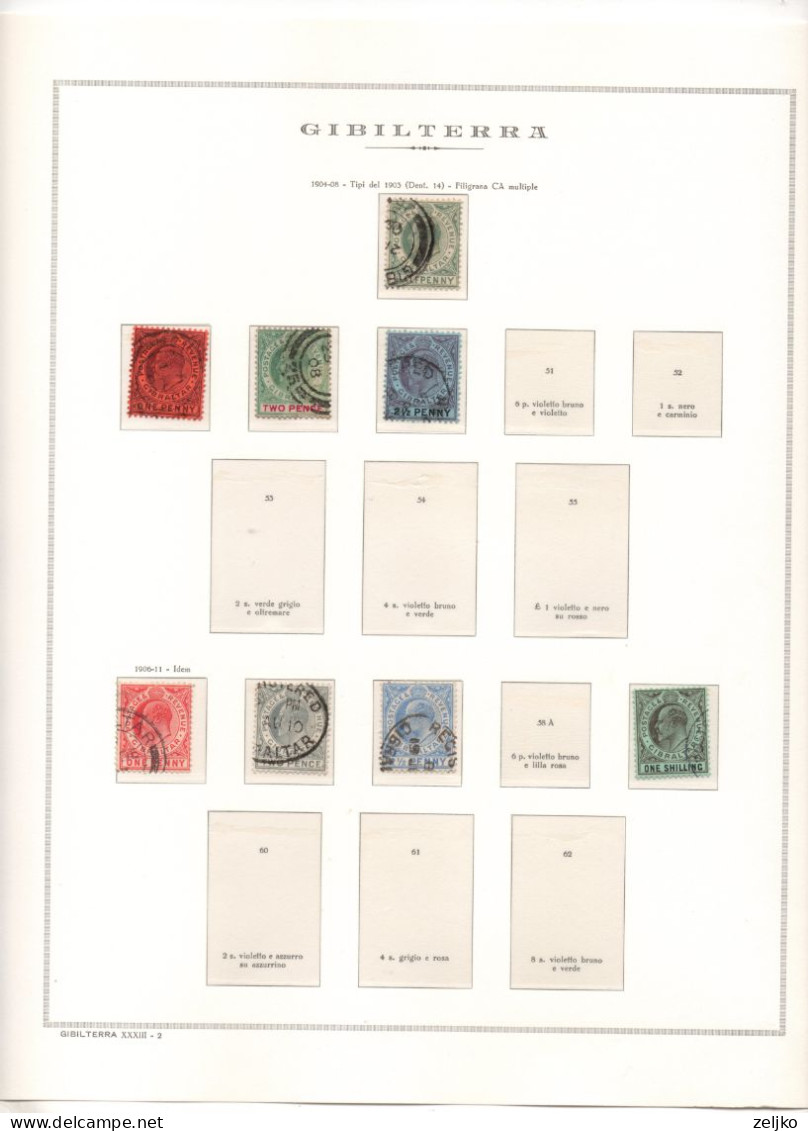 *** Gibraltar collection 1886 - 1989, c.v. 4160 €, see description
