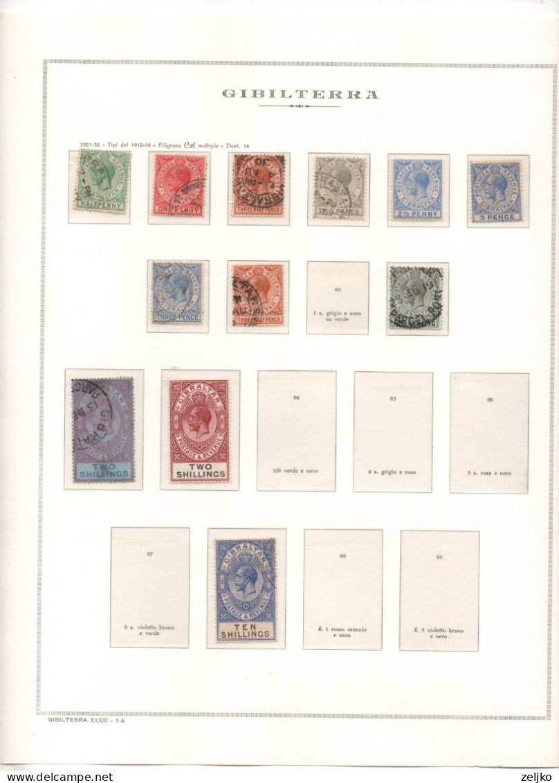 *** Gibraltar collection 1886 - 1989, c.v. 4160 €, see description