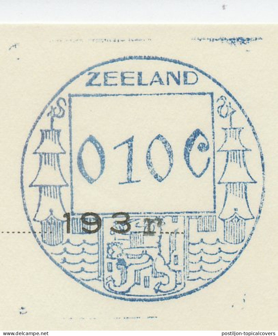 Fiscaal / Revenue ZEELAND 010 C - Middelburg 1936 - Fiscali