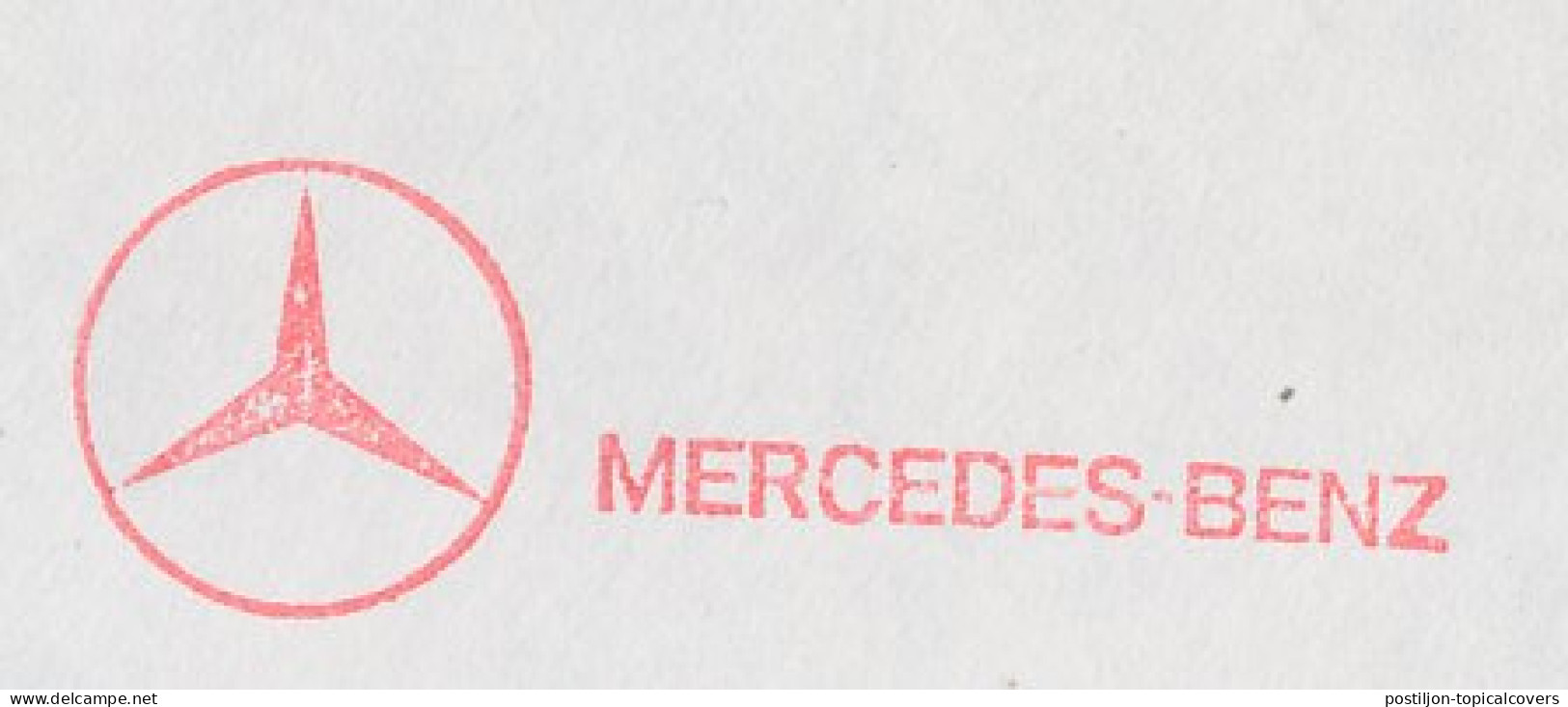 Meter Cover Netherlands 1990 Car - Mercedes Benz  - Coches