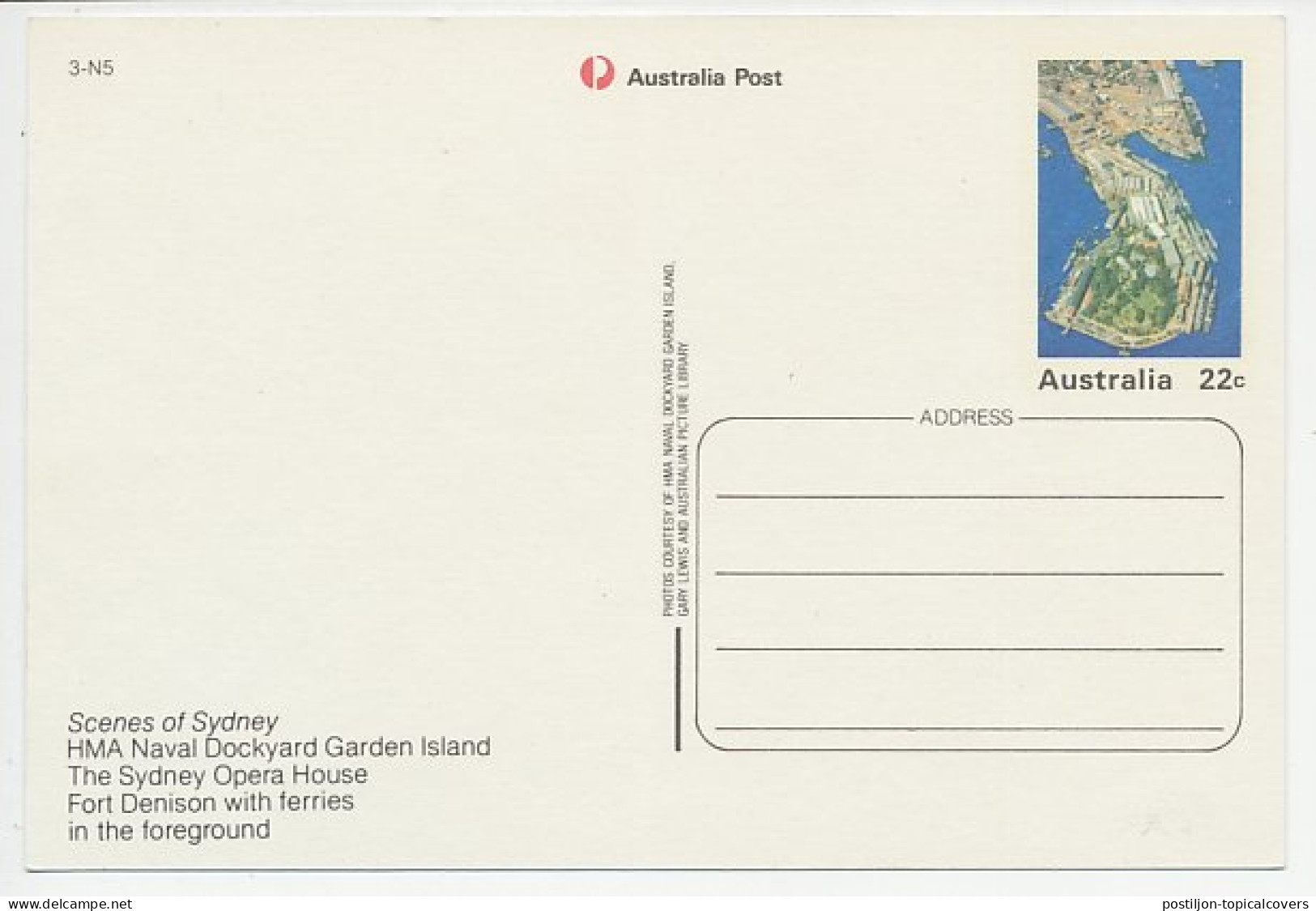 Postal Stationery Australia Opera House Sydney - Harbour Bridge - Musica