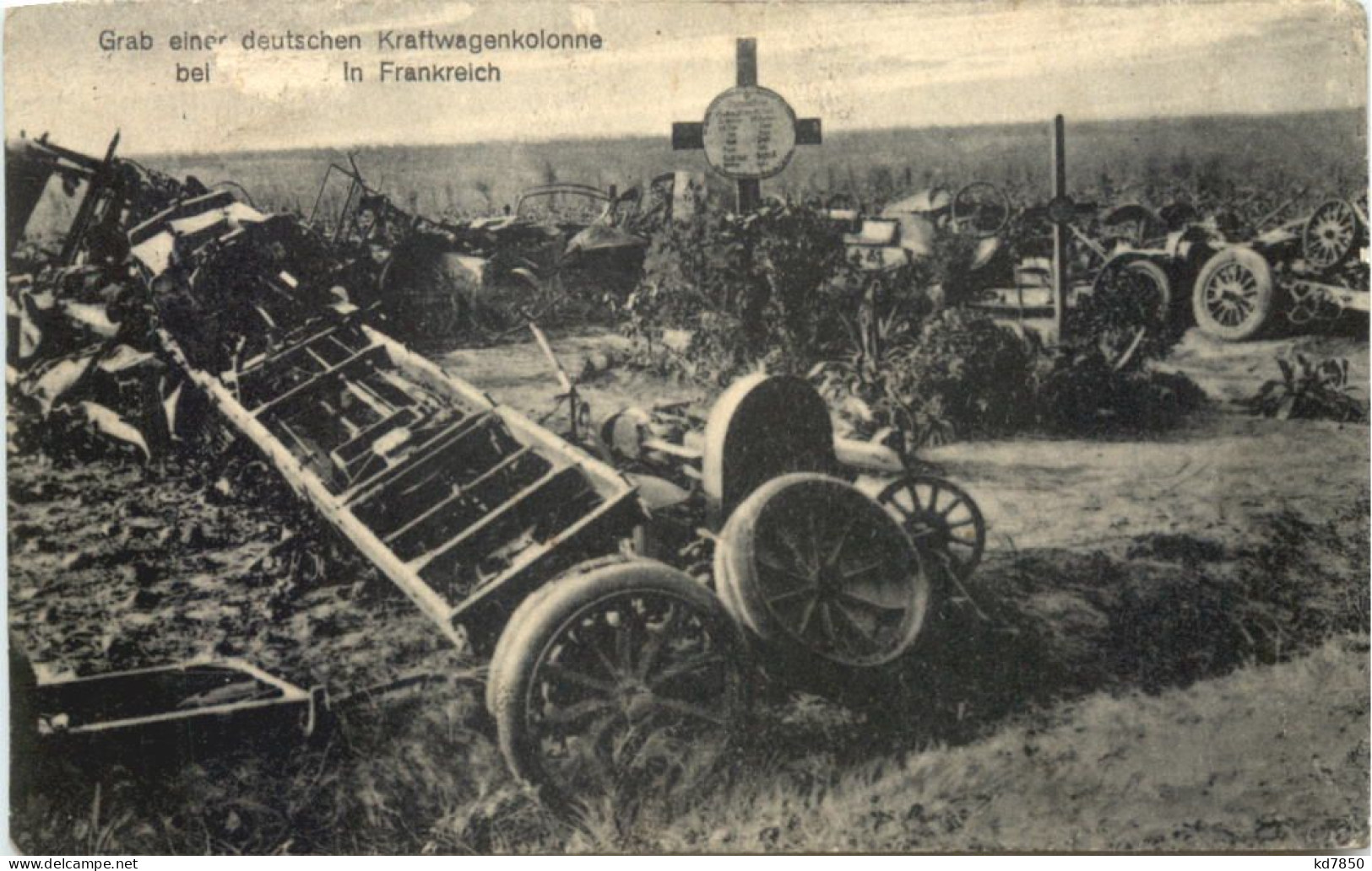 Grab Einer Deutschen Kraftwagenkolonne - Feldpost - Oorlogsbegraafplaatsen