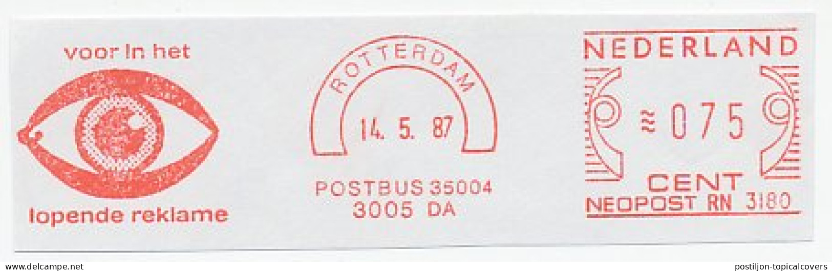 Meter Cut Netherlands 1987 Eye - Other & Unclassified