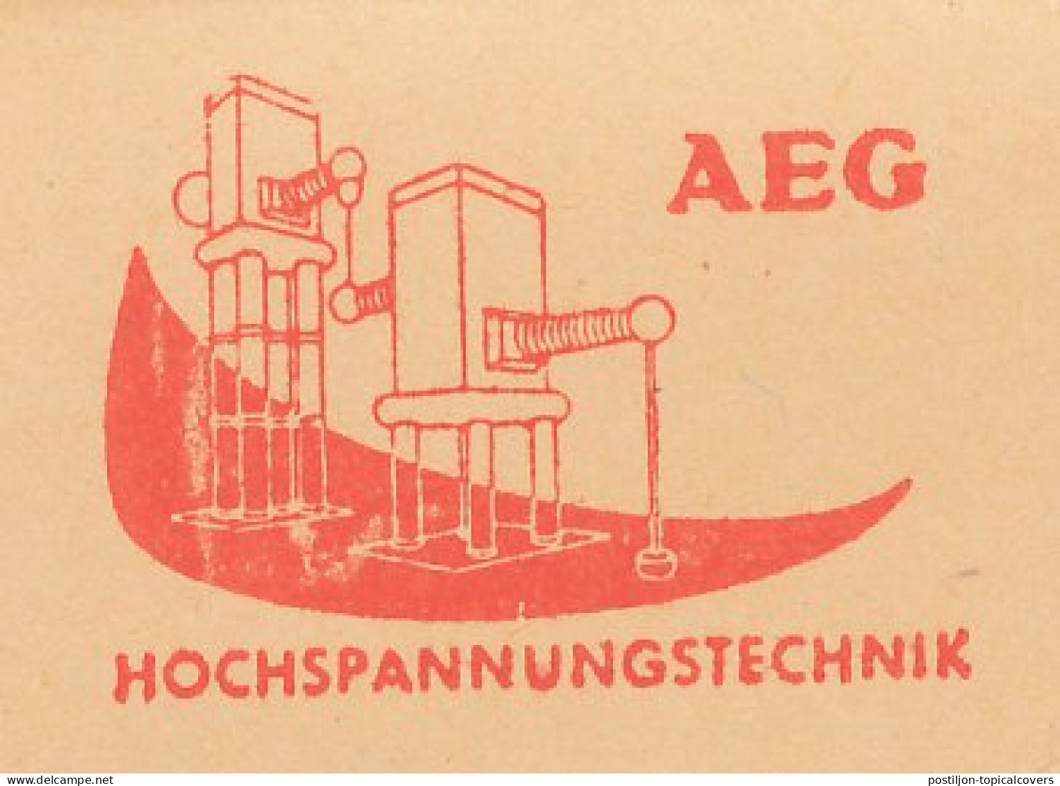 Meter Cut Germany 1956 High Voltage Engineering - AEG - Elektriciteit