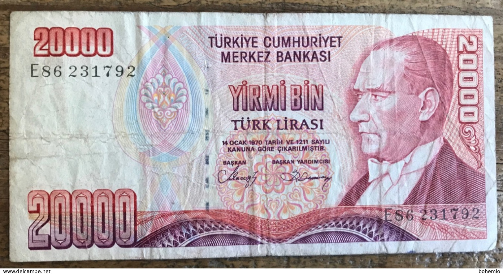 Turquía 20.000 Liras - Turchia