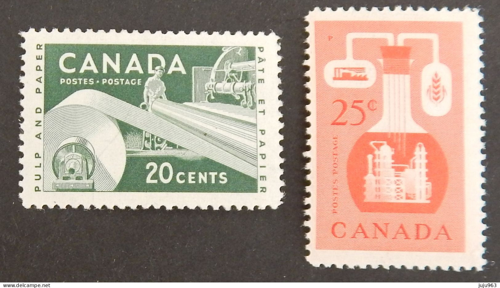 CANADA YT 289/290 NEUFS*MH"RESSOURCES ECONOMIQUES" ANNÉE 1956 - Nuovi