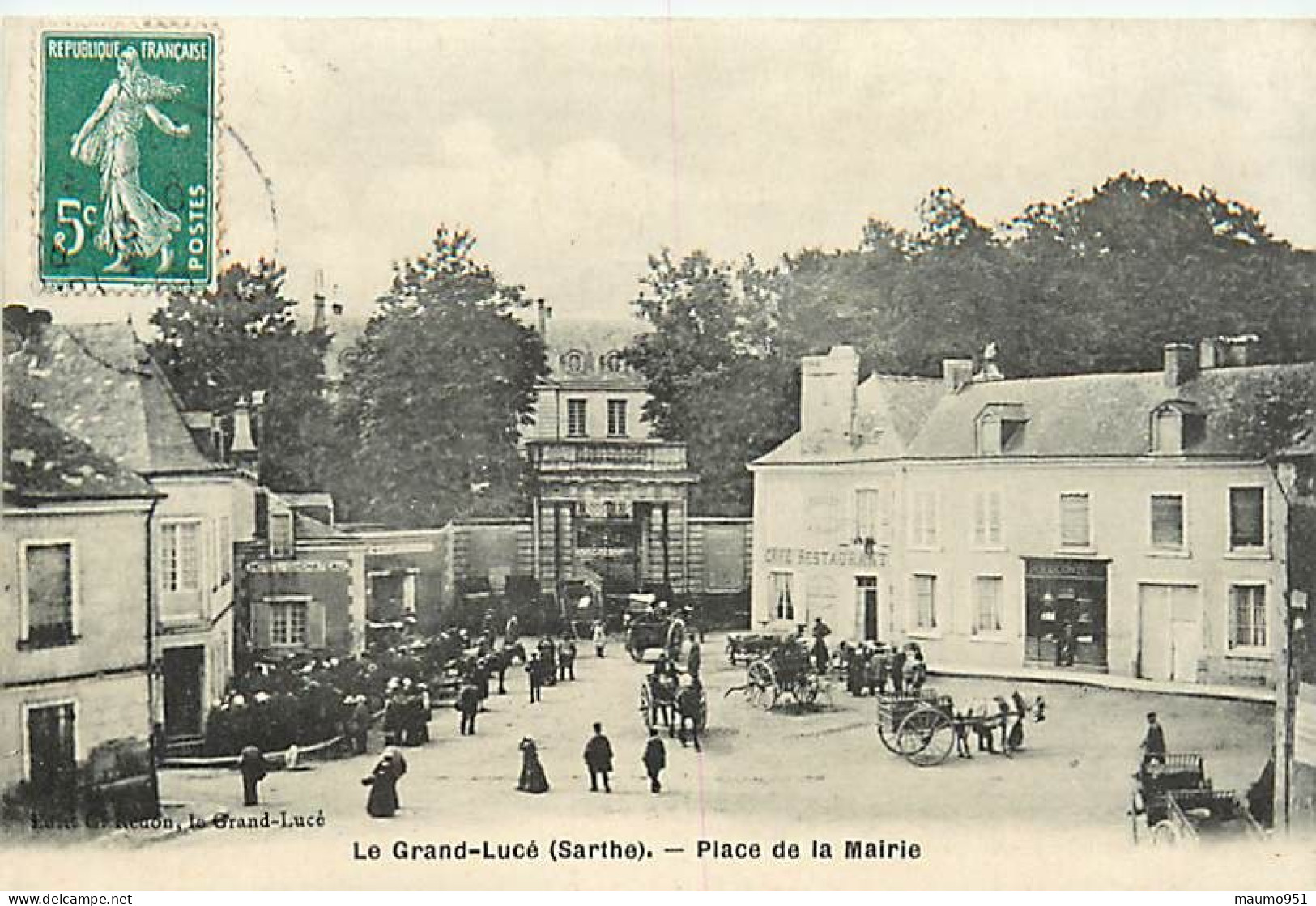 72 LE GRAND LUCE - PLACE DE LA MAIRIE - Le Grand Luce