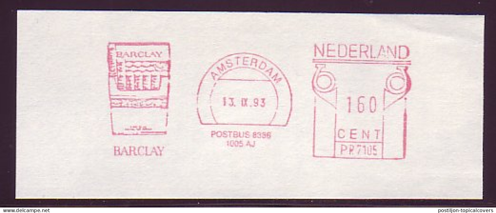 Meter Cut Netherlands 1993 Cigarette - Barclay - Tabacco