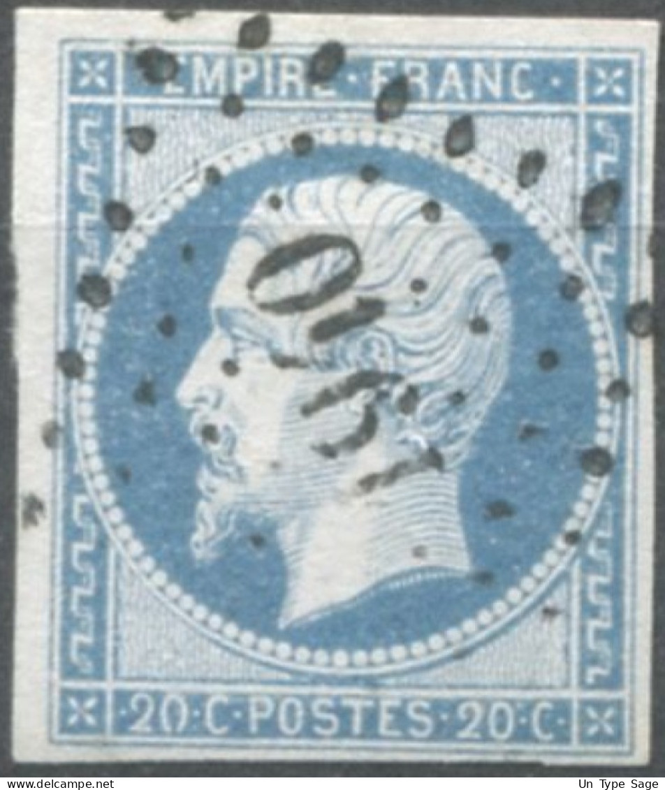 France, N°14Ah, Variété POSTF.S - Position à Identifier - Début De La Variété - (F814) - 1853-1860 Napoléon III