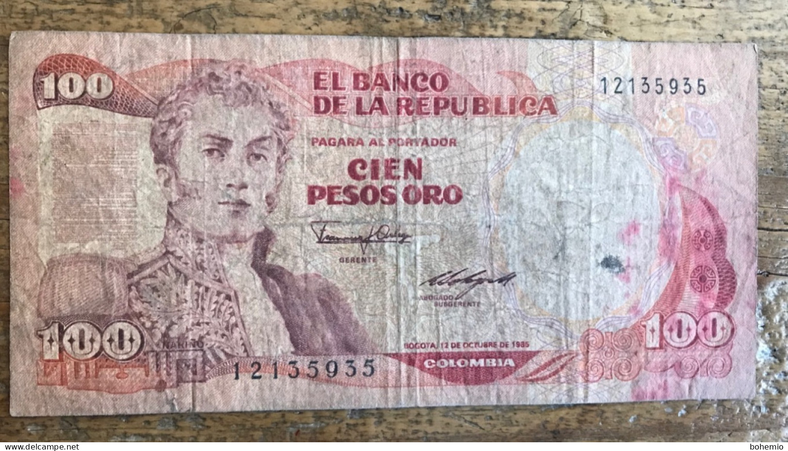 Colombia 100 Pesos Oro 1985 - Colombie