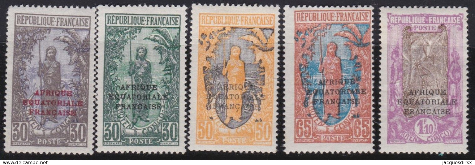 Afrique Equatoriale Française   .  Y&T   .     96/99A       .   *     .    Neuf Avec Gomme - Unused Stamps