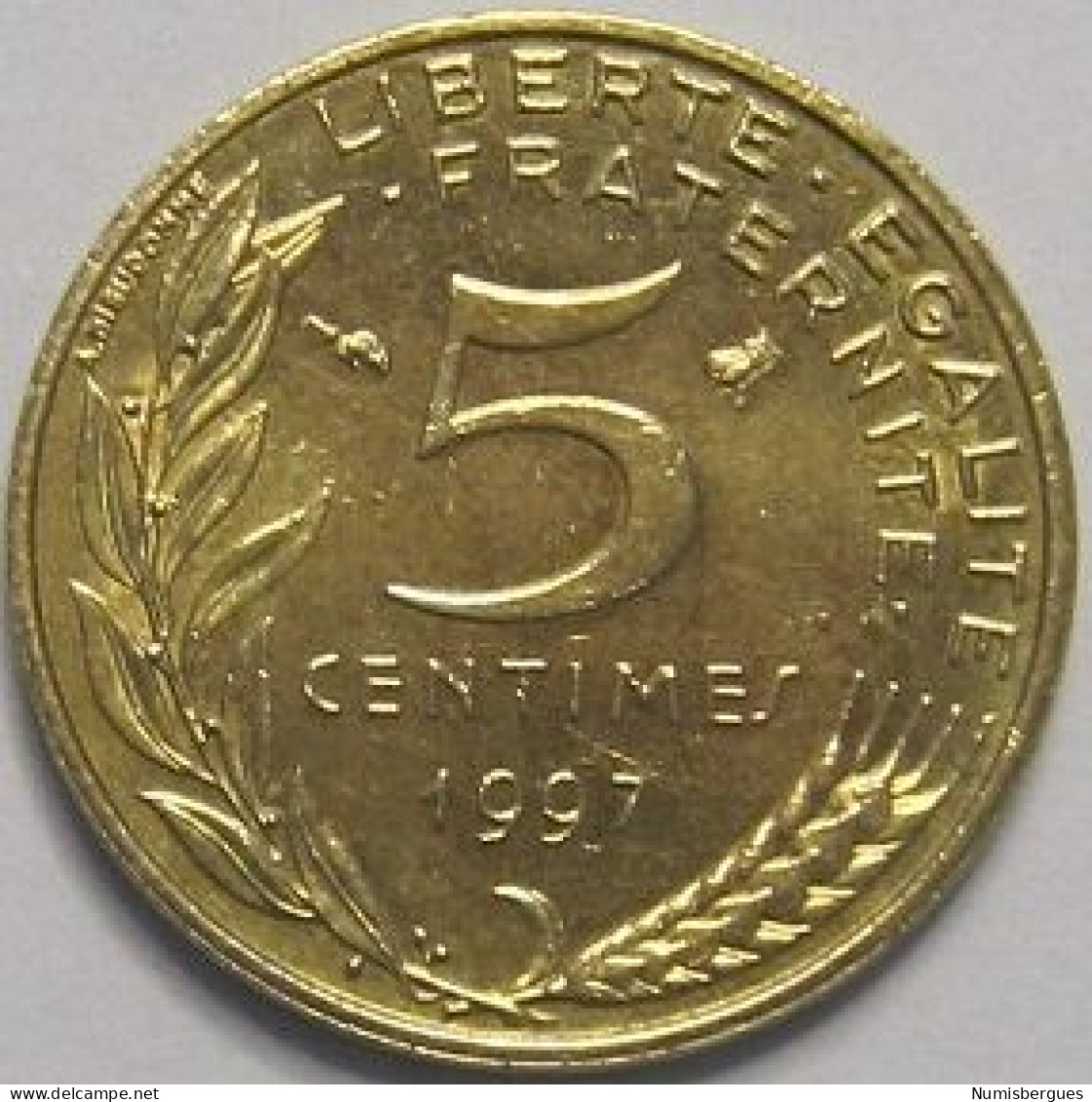 Pièce De Monnaie 5 Centimes  Marianne 1997 - 5 Centimes