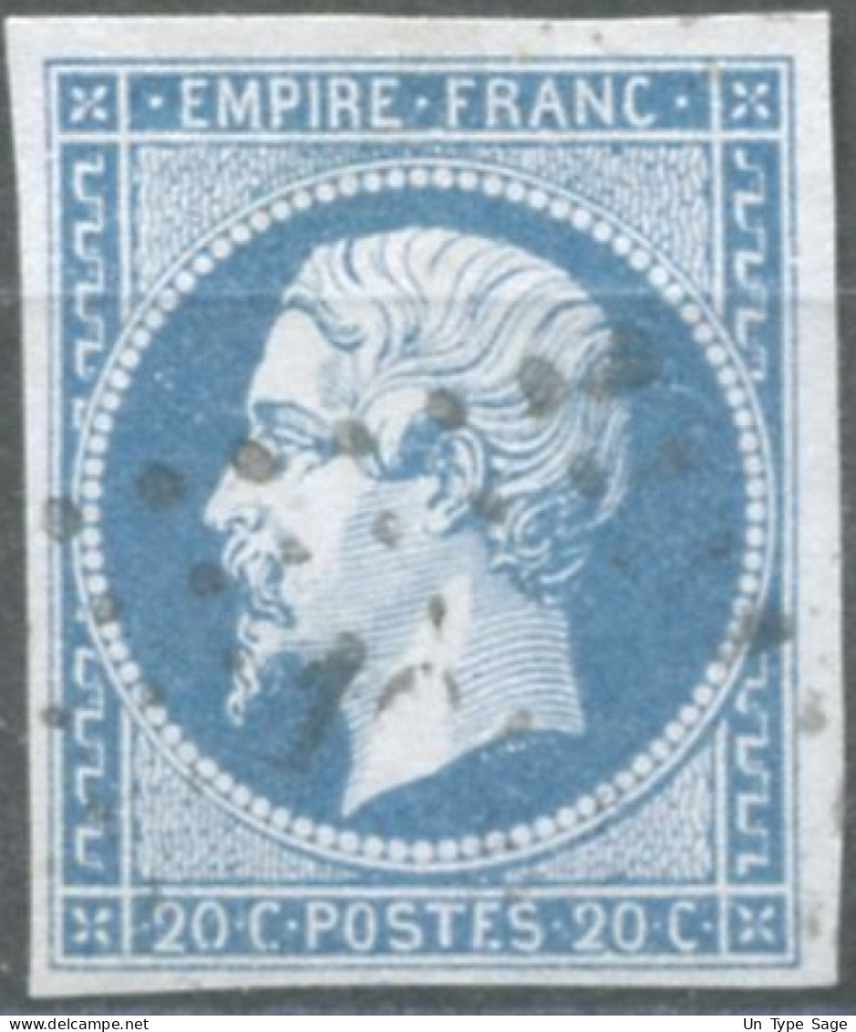 France, N°14Ah, Variété POSTF.S - Position à Identifier - (F820) - 1853-1860 Napoléon III