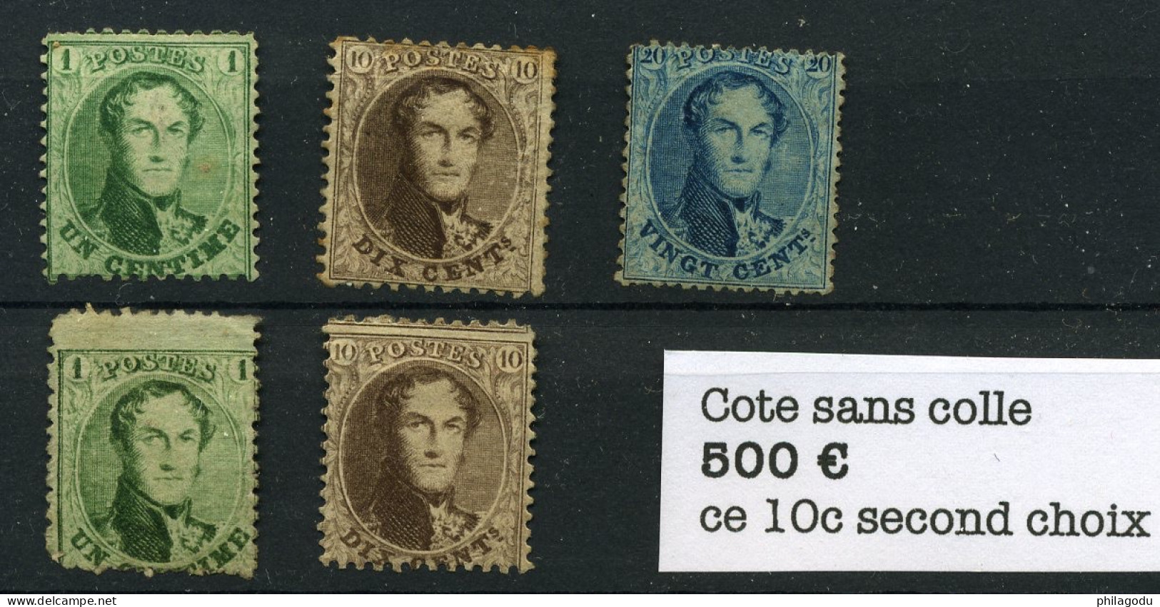 Médaillons Dentelés Comptés Sans Colle    Cote 2024 = 650 € - 1869-1888 Leone Coricato