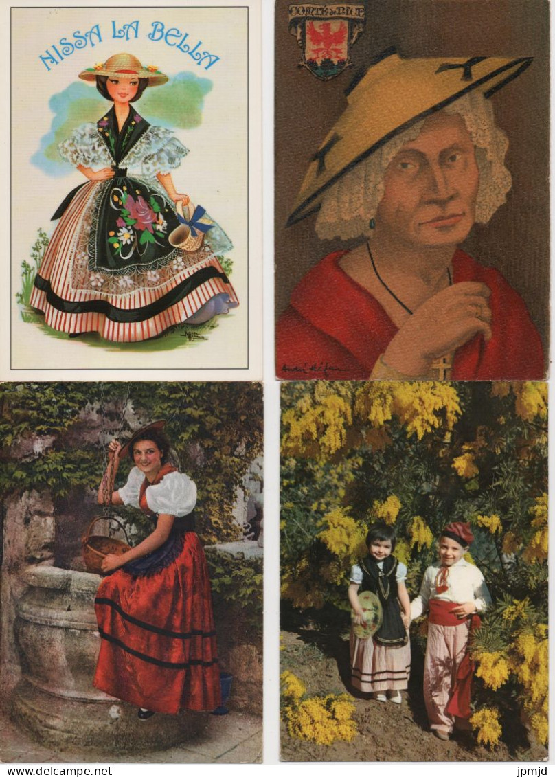 06 - Folklore Pays Niçois - Lot De 7 Cartes Postales - Toutes Scannées - Costumes De Nice Nissa La Bella        - (R011) - Konvolute, Lots, Sammlungen