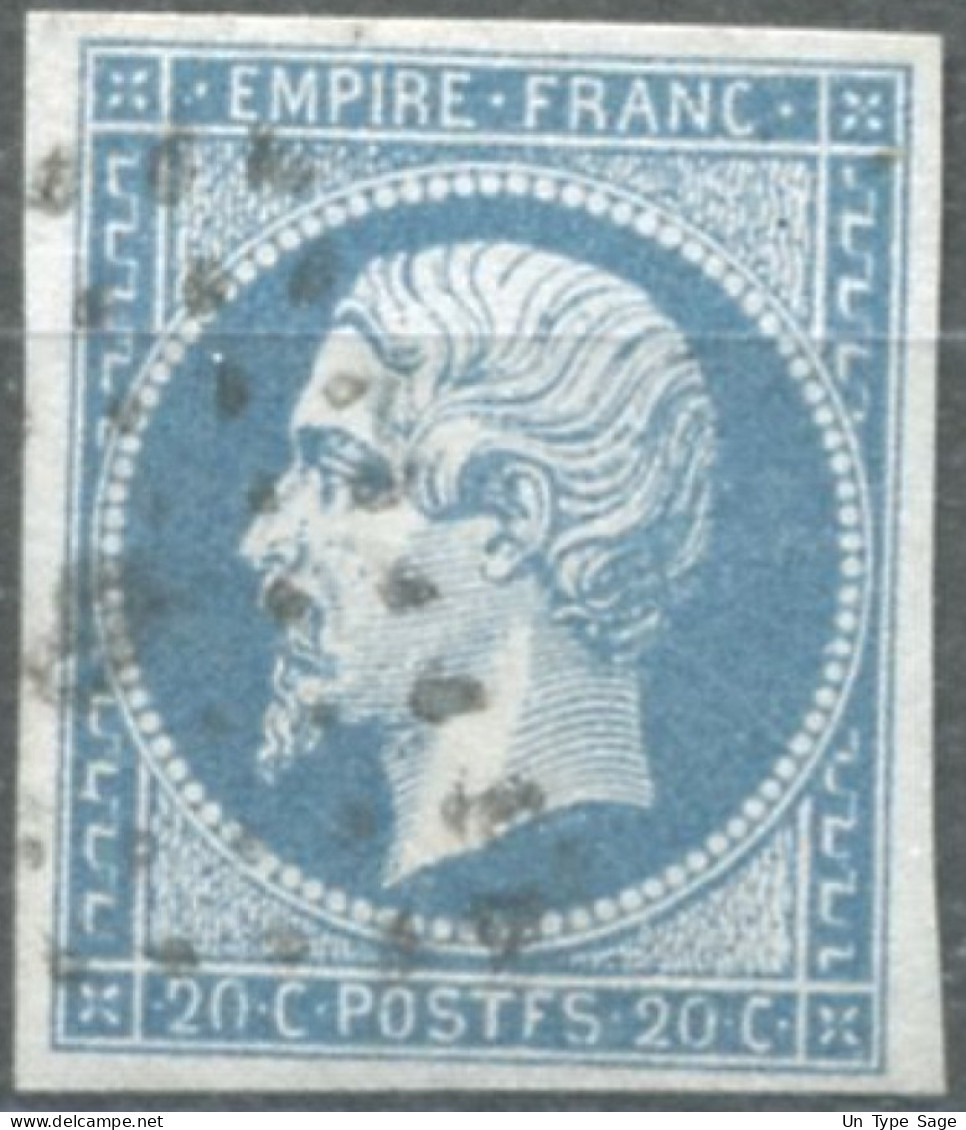 France, N°14Ah, Variété POSTF.S - Position à Identifier - (F823) - 1853-1860 Napoléon III