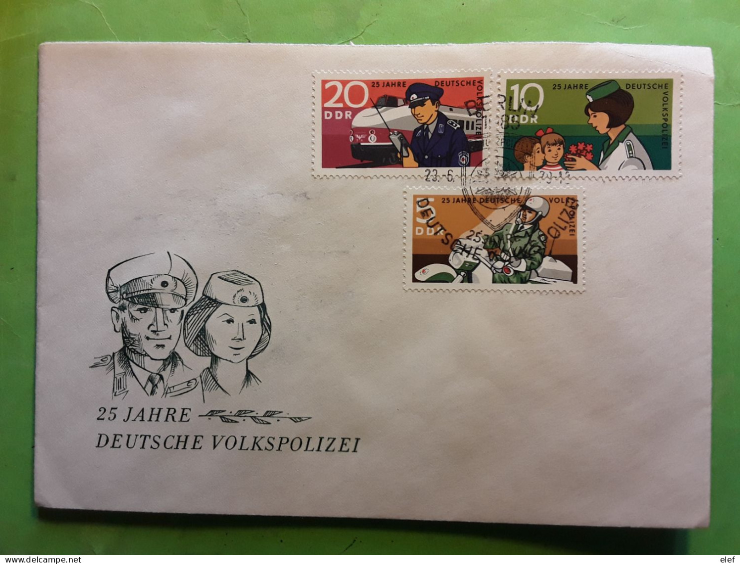 Police , DDR Berlin FDC Cover 25 Jahre Volkspolizei , Police Du Peuple , 1979, TB - Polizei - Gendarmerie