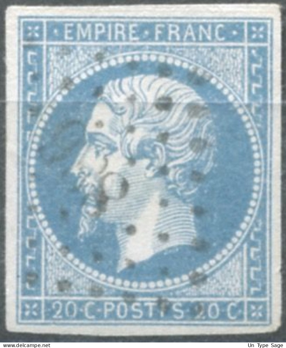 France, N°14Ah, Variété POSTF.S - Position à Identifier - (F826) - 1853-1860 Napoléon III