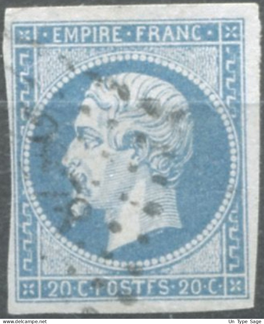 France, N°14Ah, Variété POSTF.S - Position à Identifier - (F828) - 1853-1860 Napoléon III.