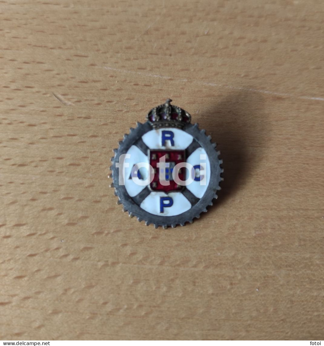 1910s REAL AUTOMOVEL CLUBE DE PORTUGAL ACP ENAMEL BADGE PIN - Otros & Sin Clasificación