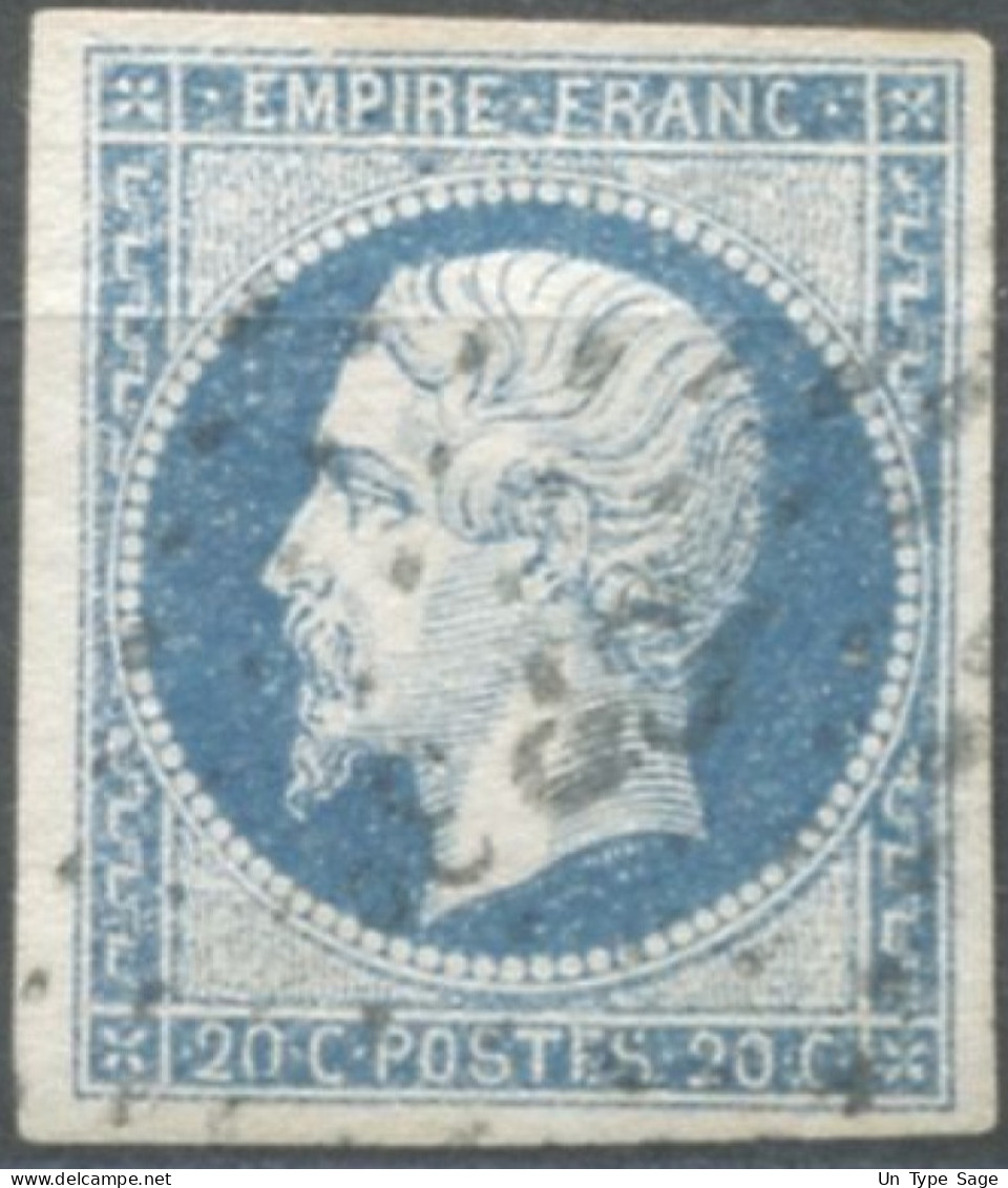 France, N°14Ah, Variété POSTF.S - Position 79 D2 - (F832) - 1853-1860 Napoleone III