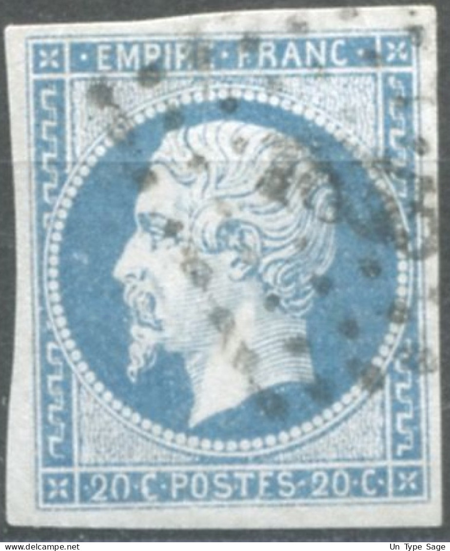 France, N°14Ah, Variété POSTF.S - Position à Identifier - (F834) - 1853-1860 Napoléon III.